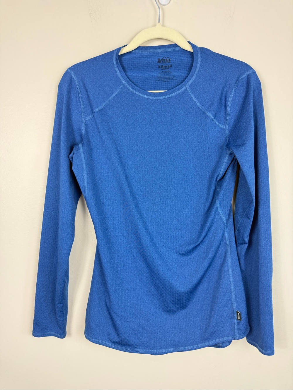 REI Co-Op Top Womens XS Long Sleeve Blue Performance Outdoor Hiking Casual Comfy
